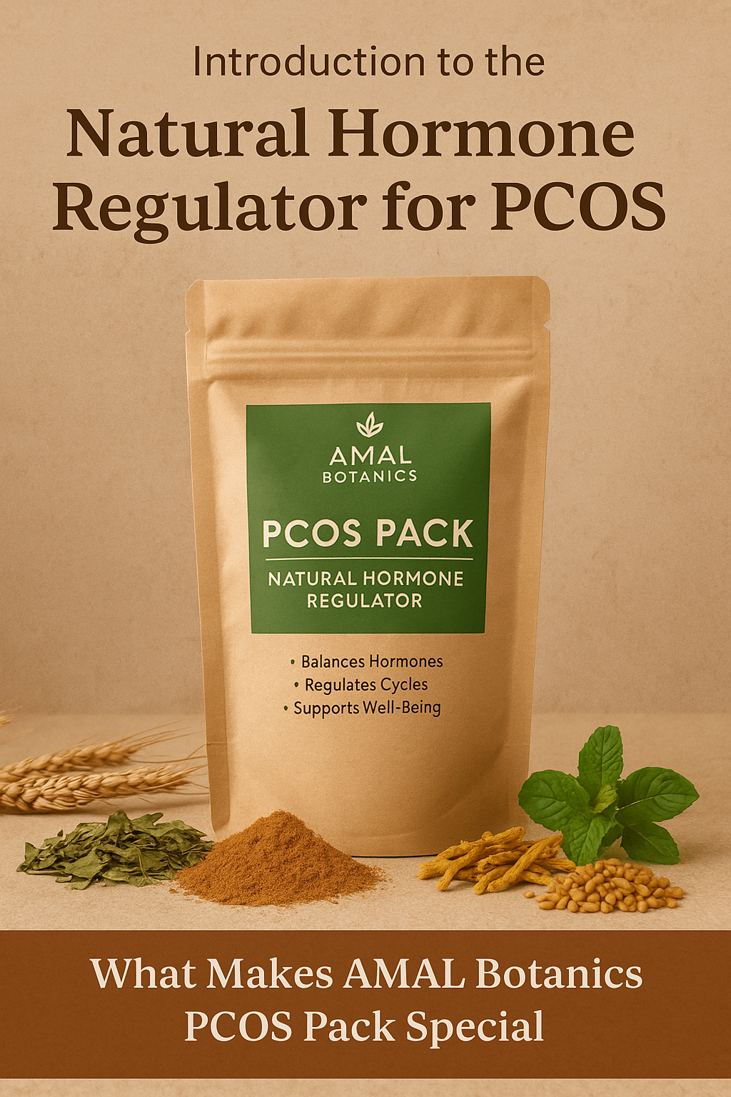 AMAL Botanics PCOS Pack: Natural Hormone Regulator