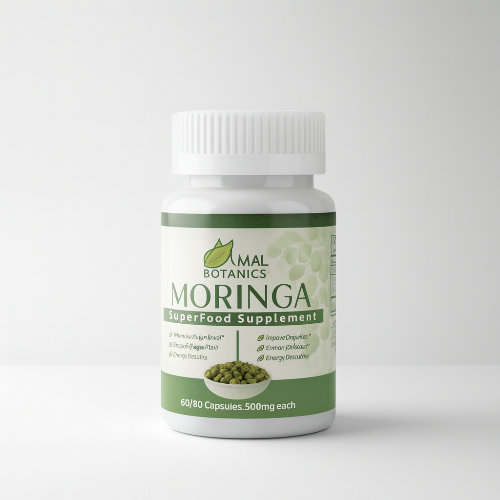 AMAL Botanics Moringa Capsules – Organic Nutrient Boost in Pakistan