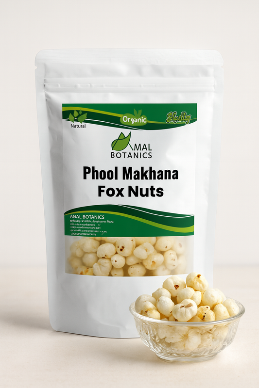 AMAL Botanics – Fox Nuts (Phool Makhana) | Premium Roasted Lotus Seeds for Healthy Snacking & Wellness