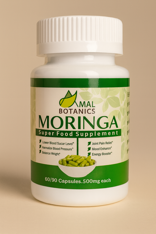 AMAL Botanics Moringa Capsules – Organic Nutrient Boost in Pakistan